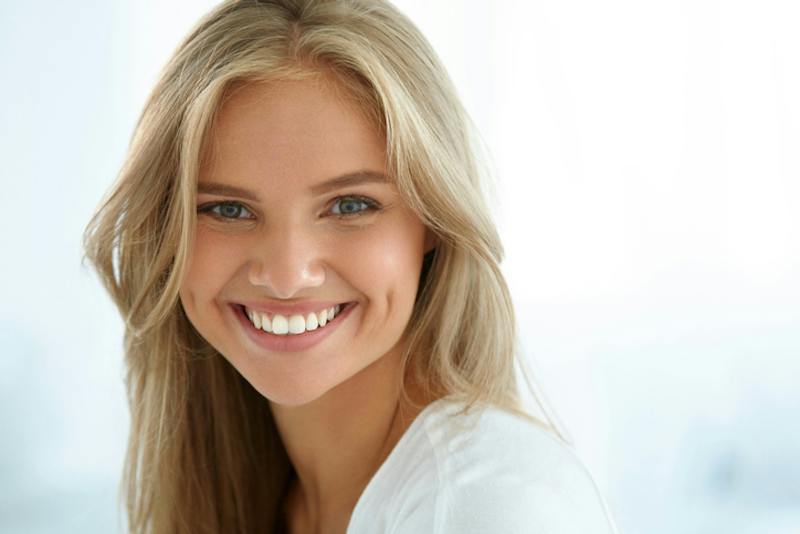Woman smiling