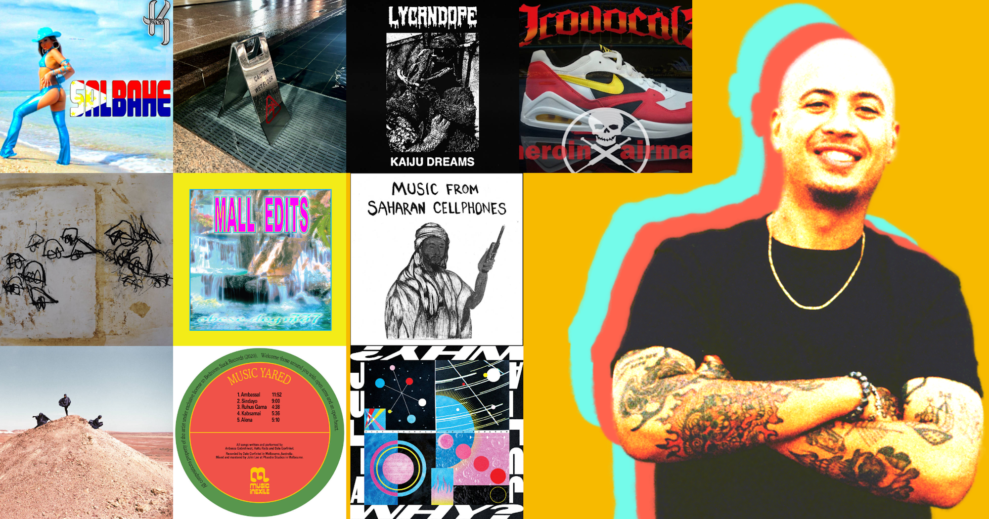 Composite of album covers featuring BAYANG (tha Bushranger)