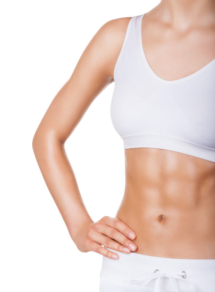 Woman with abs