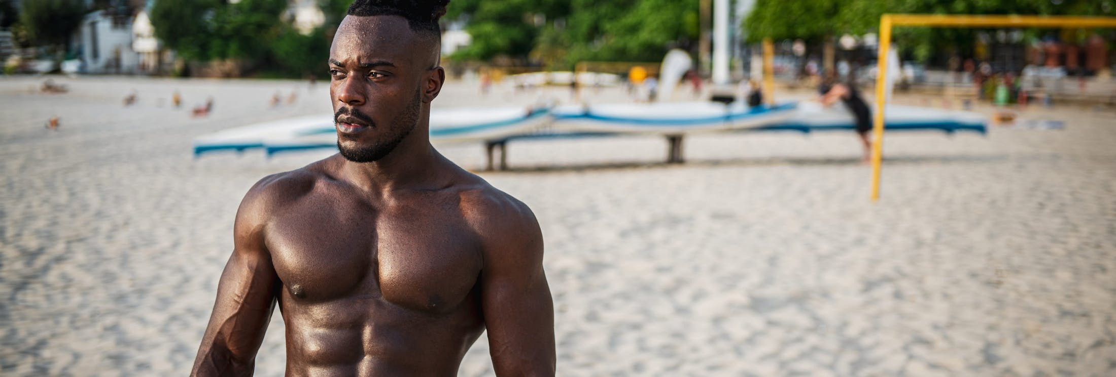 Man standing on the beach