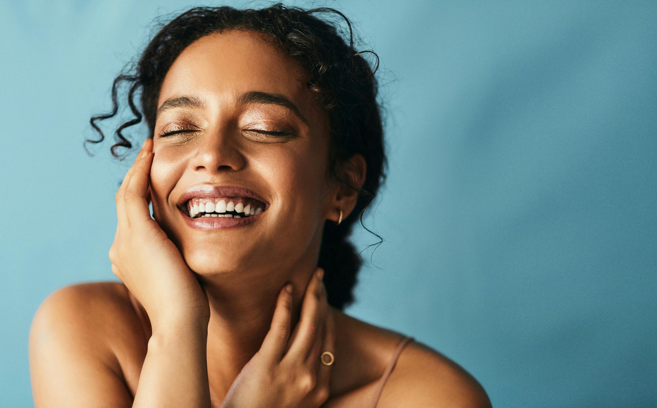 woman smiling