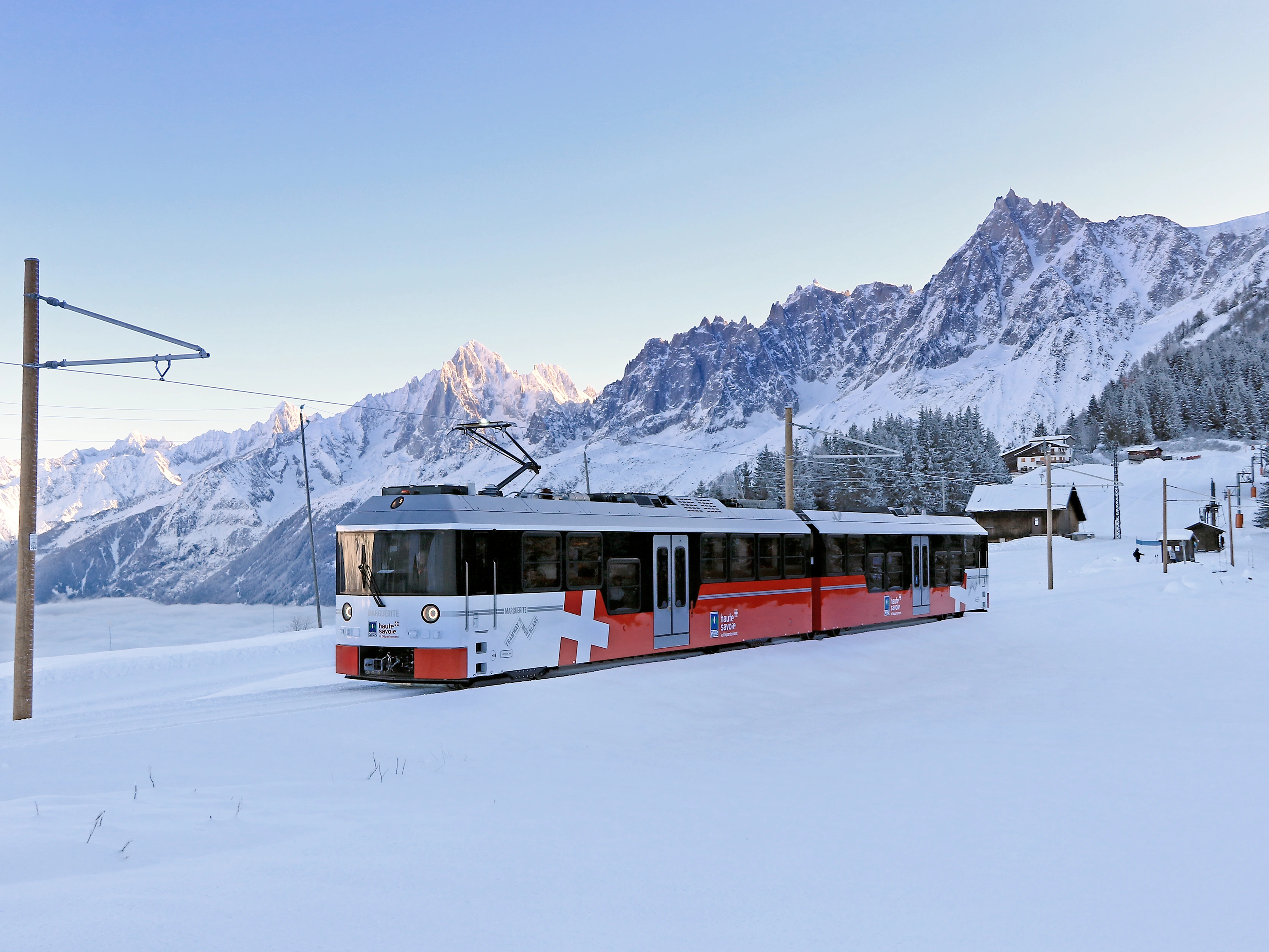 Tramway du Mont-Blanc Hiver