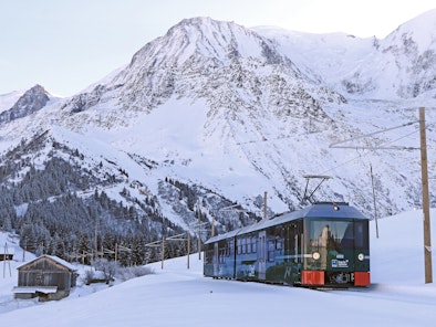Tramway du Mont-Blanc Hiver