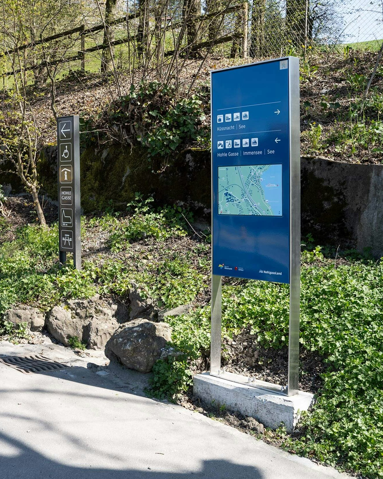 Emaillierte Informationsstele Immensee