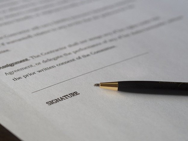contract to be signed