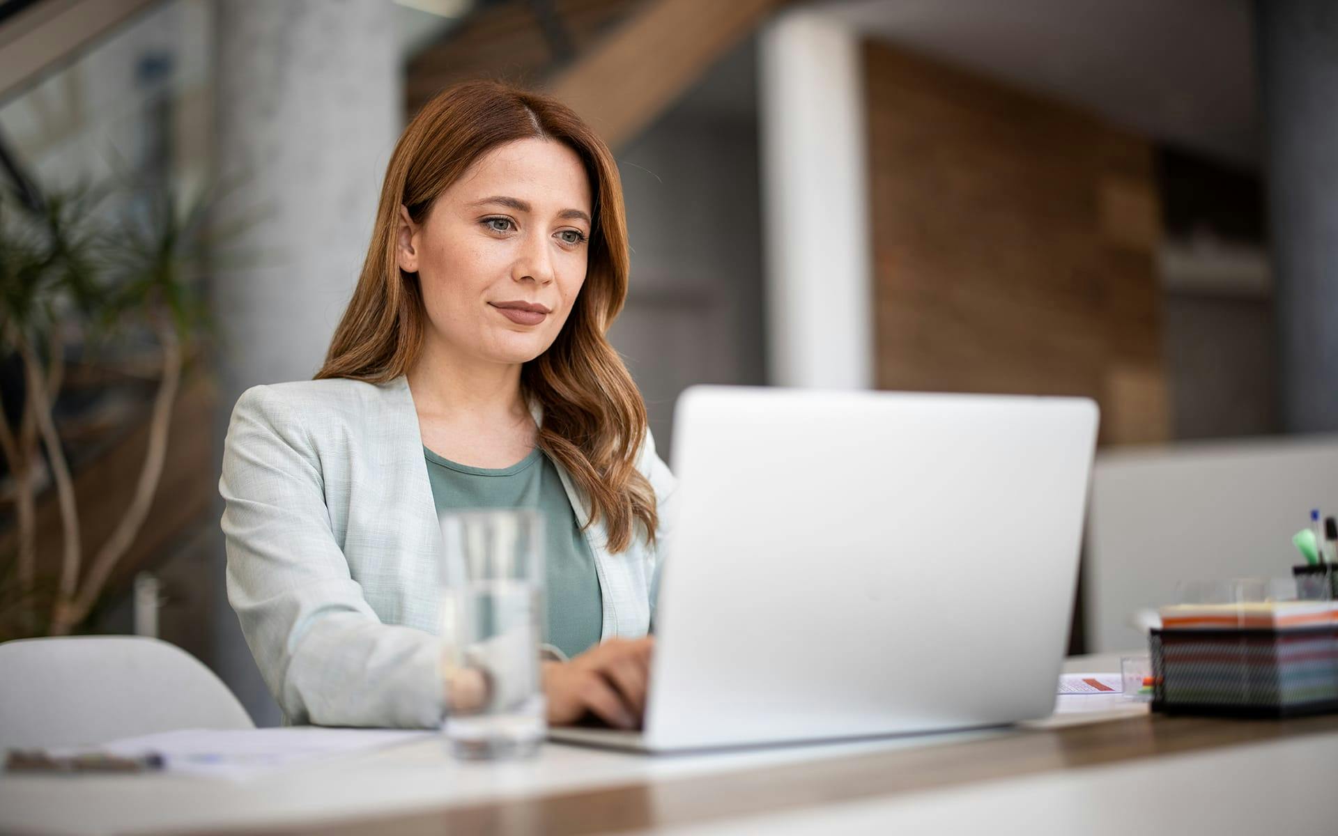 woman on laptop