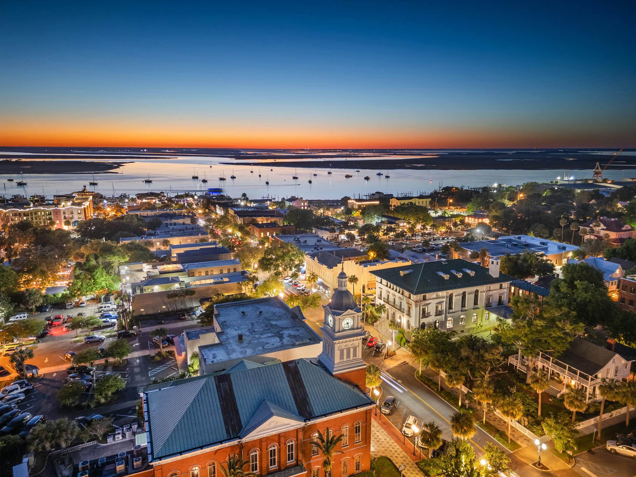 Nassau County Florida from the air