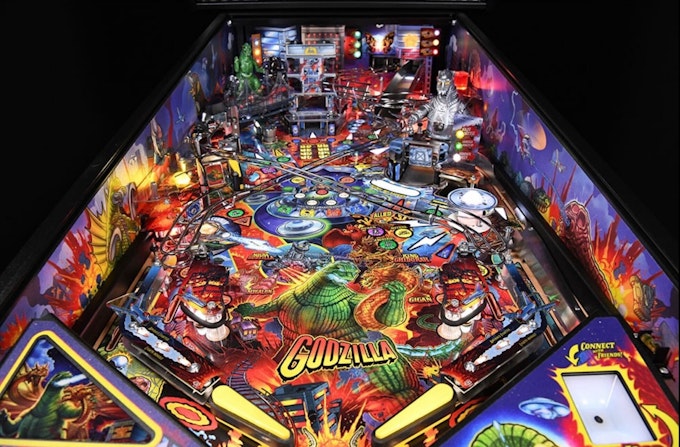 godzilla pinball art blades