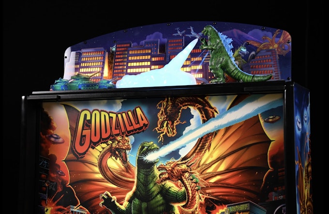 godzilla pinball topper