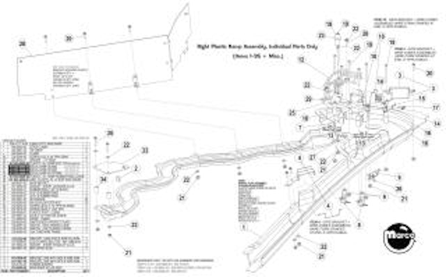 PIRATES CARIBBEAN (Stern) Ramp main assembly