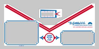 Apron decal Gottlieb System 1