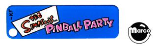SIMPSONS PINBALL PARTY (Stern) Key fob plastic