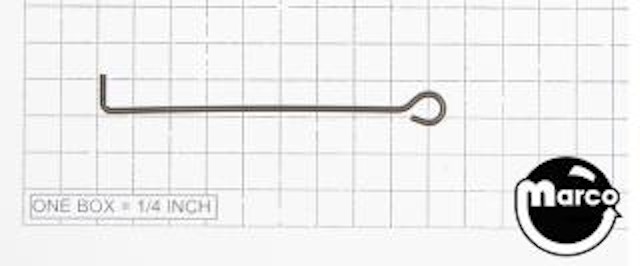 Spinner switch wire arm Williams 90° bend 2-1/8 inch