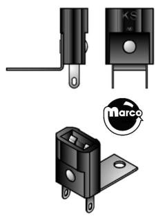 Lamp socket - wedge base