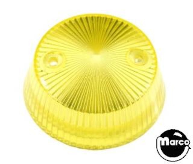 Pop bumper cap - deep yellow transparent