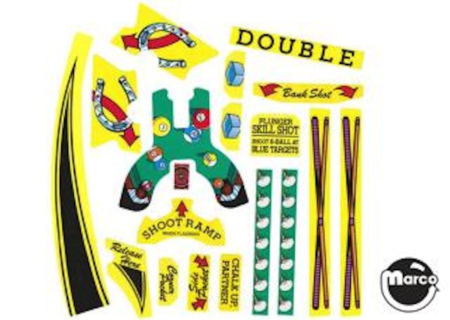 CUE BALL WIZARD (Gottlieb) Decal set DL734