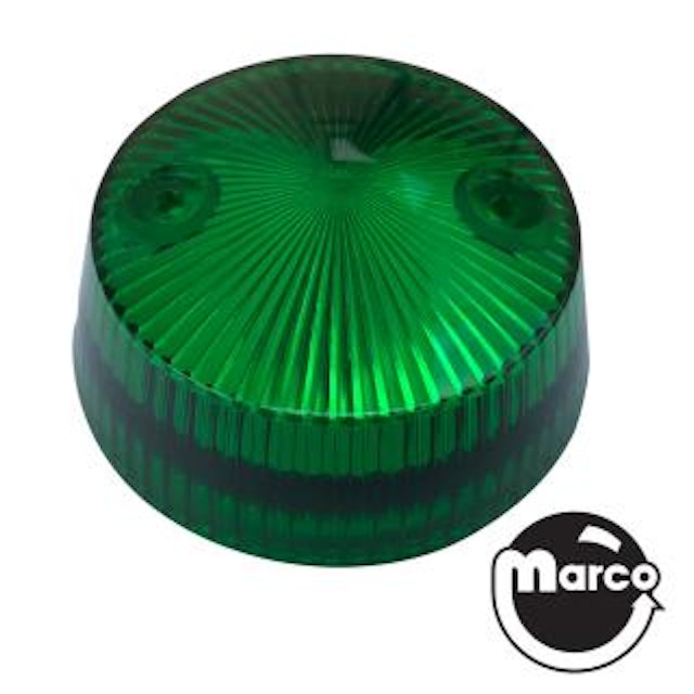 Pop bumper cap - deep green trans.