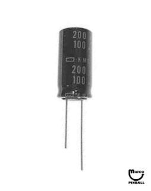 Capacitor 100 uf 200V radial