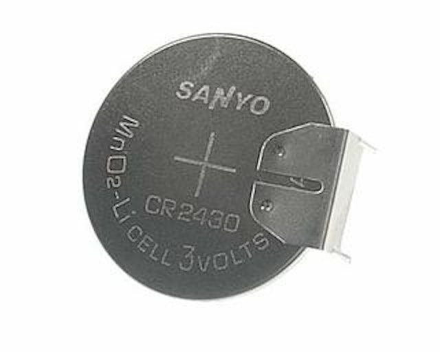 Battery - Lithium coin 3.0v with pins XO-925 CR2032-FT1