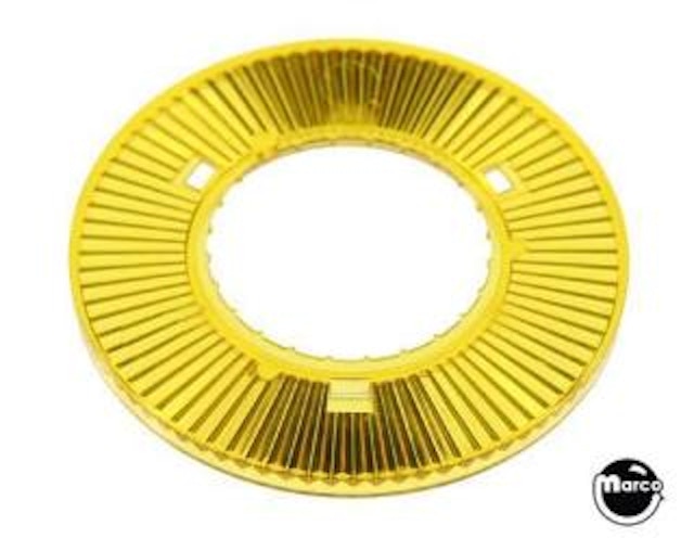 Pop bumper collar - yellow trans C-1018-3 0017-00042-0403