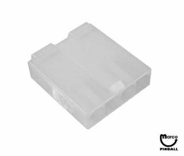 Connector female 4 pin .093 inch term 19-09-2049