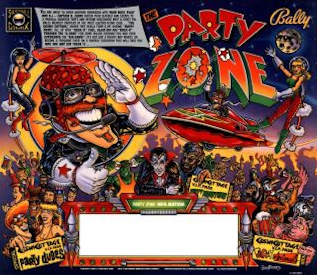 PARTY ZONE (Bally) Backglass