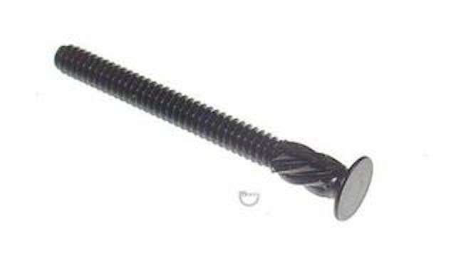 Machine screw spiral 6-32 x 1-1/2 inch black