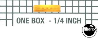 Insert - circle 1 inch yellow starburst PI-1RYS