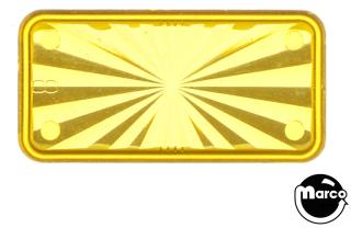 Insert rectangle 3/4 x 1-1/2 inch yellow starburst
