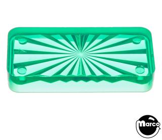 Insert rectangle 3/4 x 1-1/2 inch green starburst