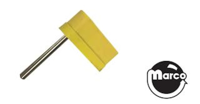 Flipper & shaft 2 inch yellow