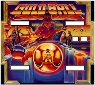 GOLD BALL (Bally) Backglass