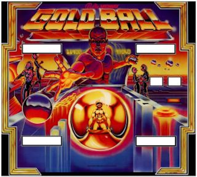 GOLD BALL (Bally) Backglass