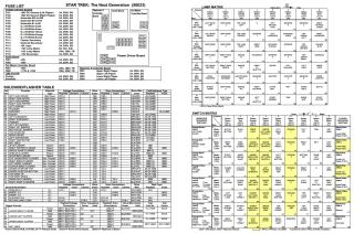 STAR TREK NEXT GEN (Williams) Backbox tech chart