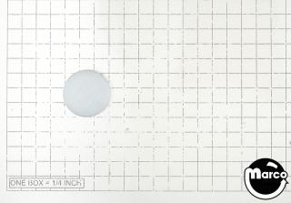 Insert - circle 1 inch white starburst
