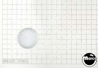 Insert - circle 1-3/16 inch white starburst