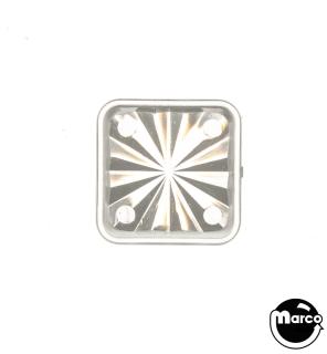Insert - square 3/4 inch clear starburst