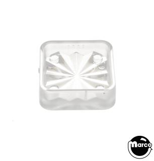 Insert - square 3/4 inch clear starburst