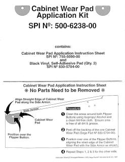 Pushbutton cabinet shield set styrene black