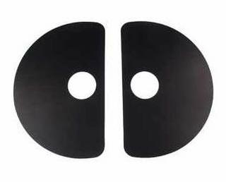 Pushbutton cabinet shield set styrene black