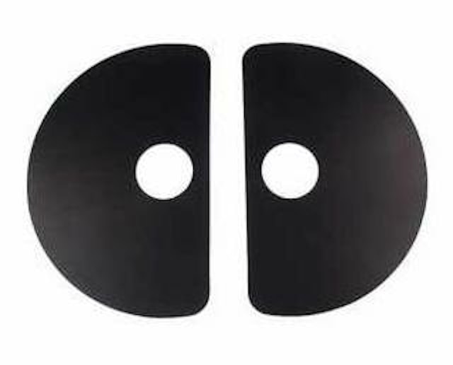 Pushbutton cabinet shield set styrene black