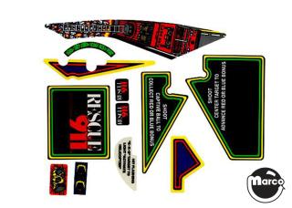 RESCUE 911 (Gottlieb) Decal set DL740