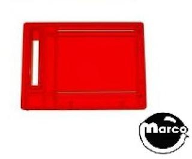 Coin entry plate Gottlieb red USA 25¢