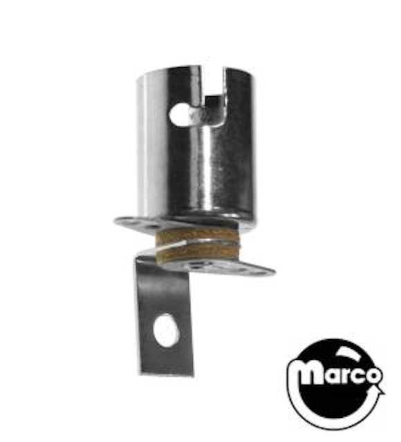 Lamp socket - bayonet medium 5/8 inch L bracket BA15S