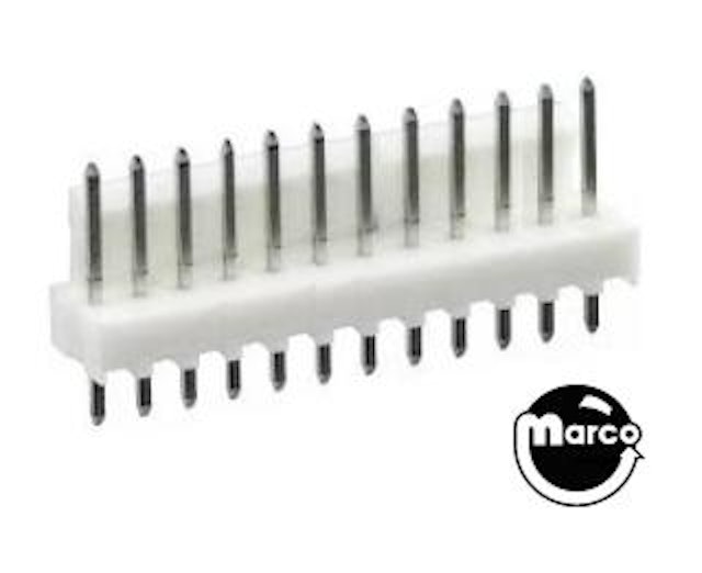 Circuit board header 12h str sq pin. 156 lock 26-60-4120