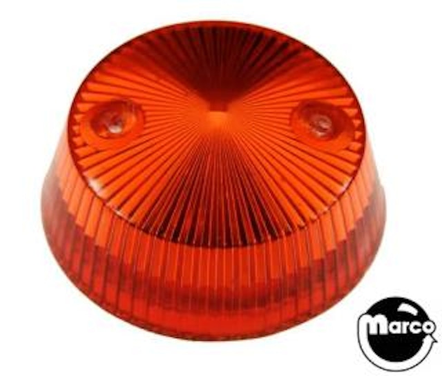 Pop bumper cap - deep red trans.