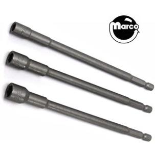 Nutdrivers bit set - 3 pieces 6 inch magnetic