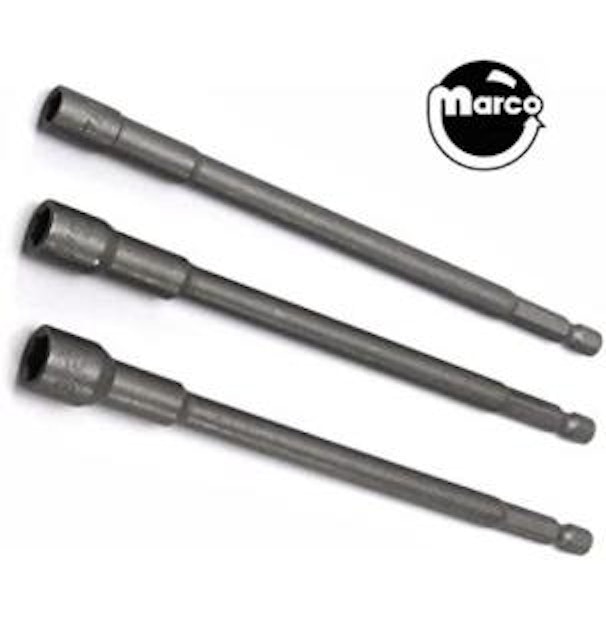 Nutdrivers bit set - 3 pieces 6 inch magnetic