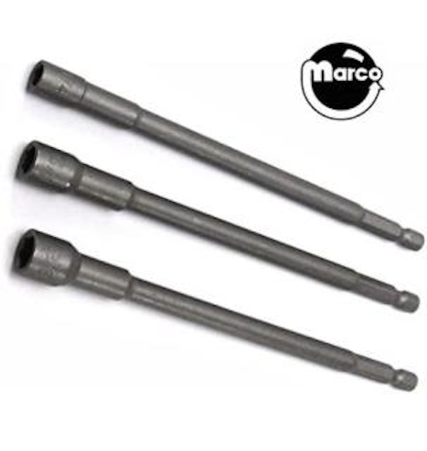 Nutdrivers bit set - 3 pieces 6 inch magnetic