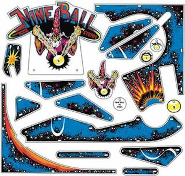 NINE BALL (Stern) Plastic set